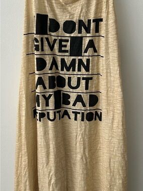 Beige Graphic Text dress - Jaded Gypsy